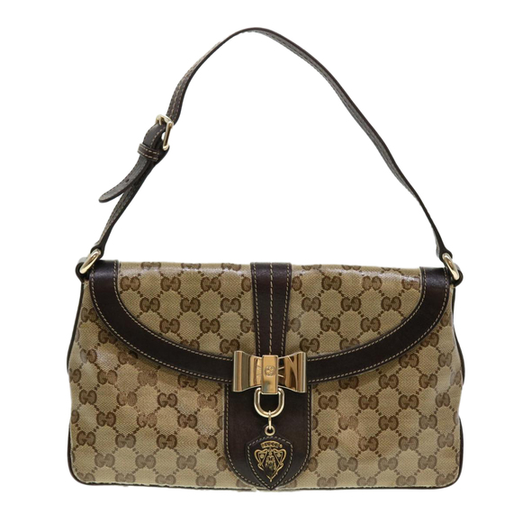 GUCCI GG Canvas Shoulder Bag Coated Canvas Beige 181483 Auth am4265 - Picture 13 of 16